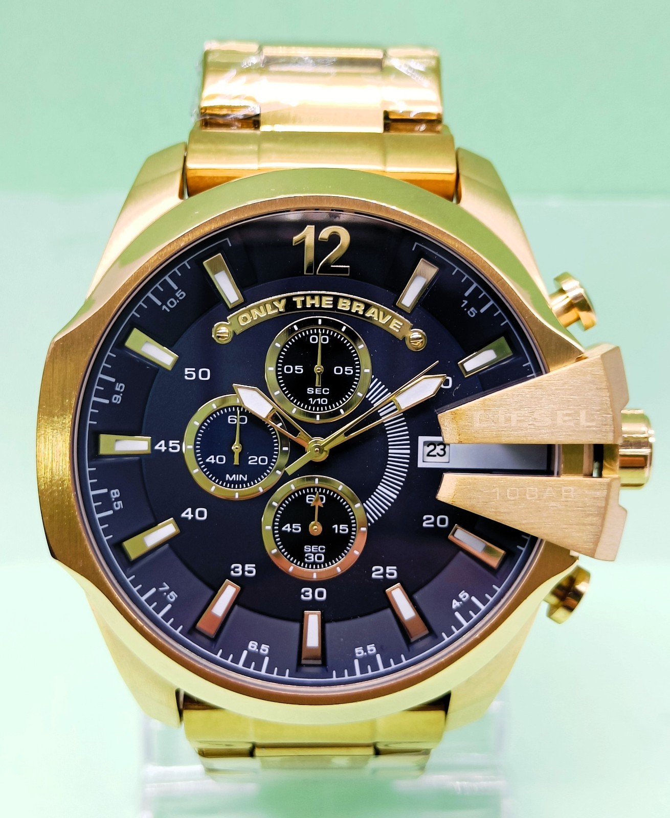 Awesome Diesel 10 Bar “ONLY THE BRAVE” Chronograph Quartz Men’s Wrist Watch