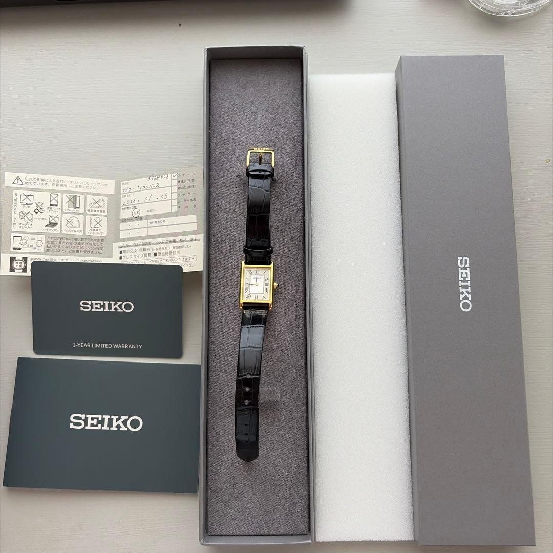 SEIKO SELECTION SSEH026 nano universe Special Edition Quartz Watch Leather Strap