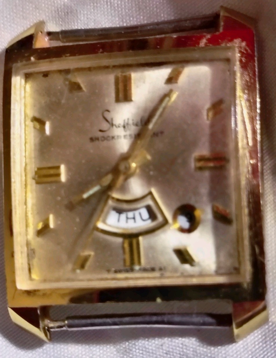 RARE VINTAGE AUTOMATIC SHEFFIELD SWISS MADE SHOCKRESIST WATCH
