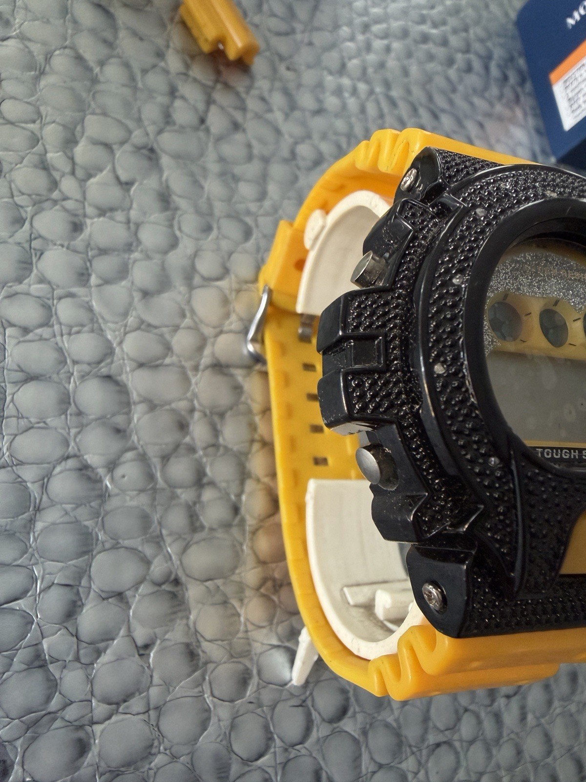 King Master Digital Orange Diamond Shock Watch