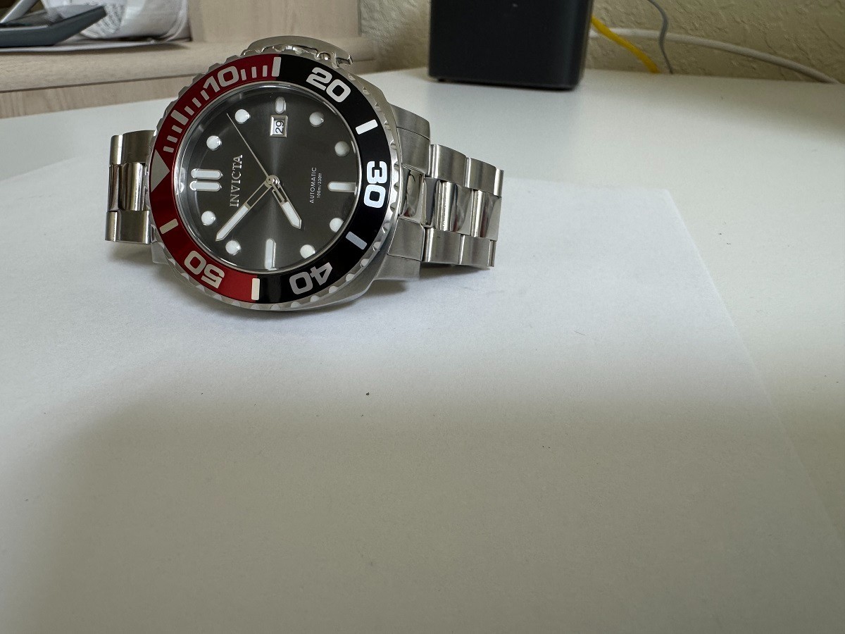Invicta 34314 Pro Diver Automatic Gray Dial Coke Bezel Watch 49mm