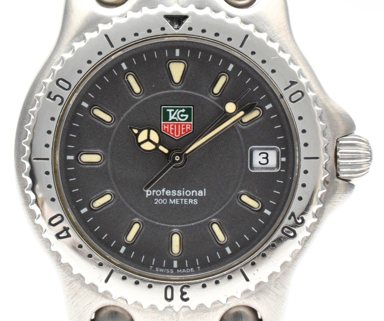 ▶️ [ Near MINT ] TAG Heuer SEL Pro WG1213-K0 Gray Dial Silver Men’s 33mm Watch