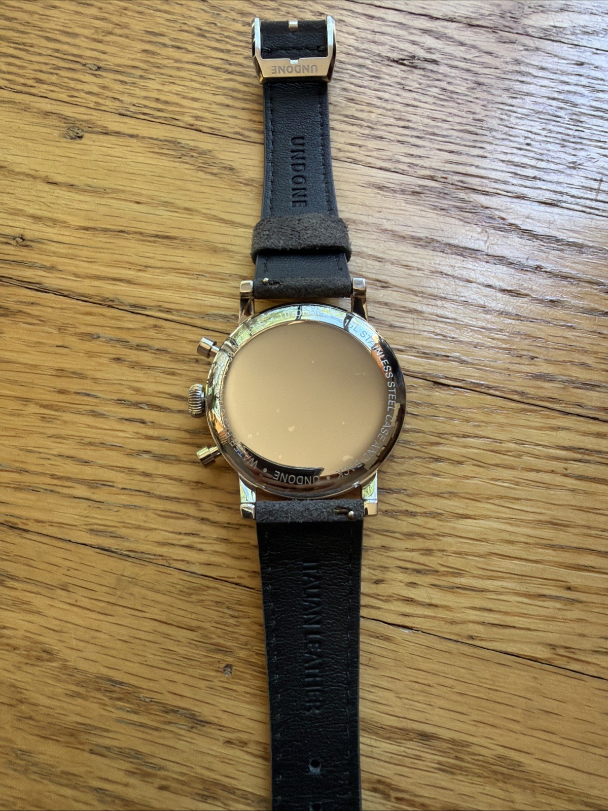 Undone Watch The Urban 316L, Grey Leather Band