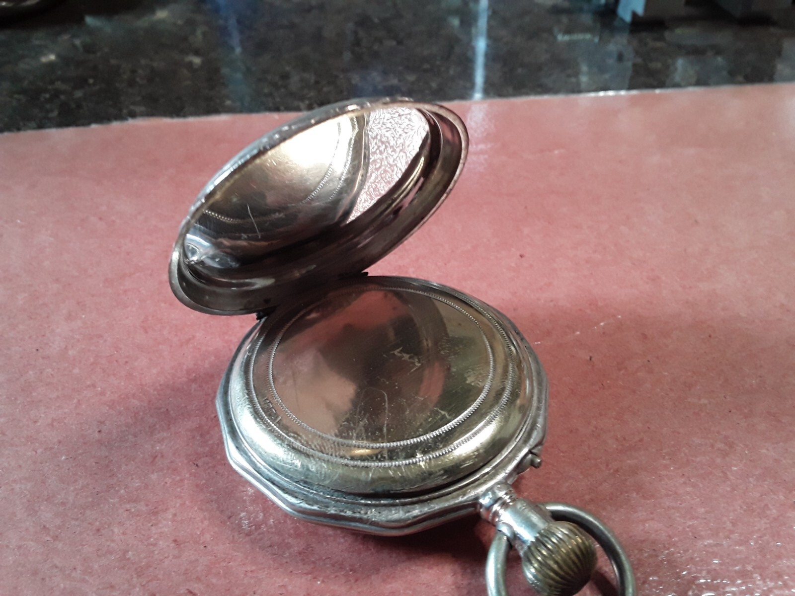 Antique Swiss Cylinder Pocket Watch-Fancy Dial 49.5MM-Working