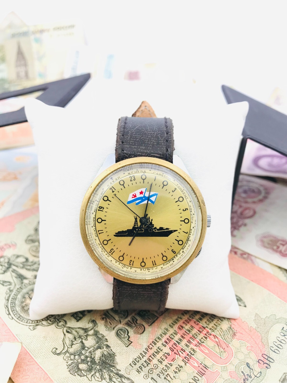 🐧 Rare Raketa 24 Cities Polar Soviet Arctic Watch 2623 Wristwatch USSR ❄️