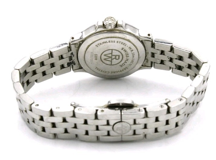 Raymond Weil Tango 28mm MOP Dial Date Size 6.5in Ladies Wristwatch – Ref. 5399