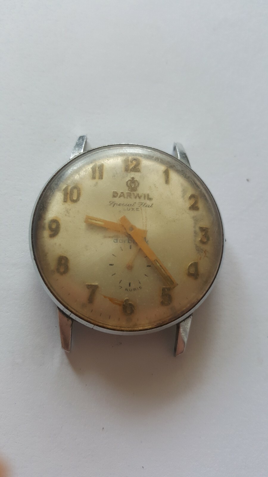 VINTAGE Rare swiss made DARWIL Special flat LUXE DARBLOCK 17 rubis !!!