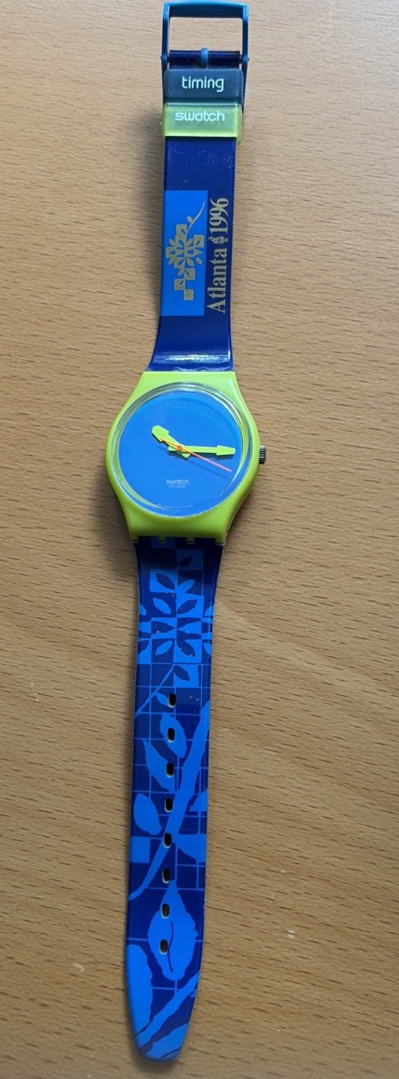 1996 Atlanta, Summer Olympics Volunteer Swatch Watch.