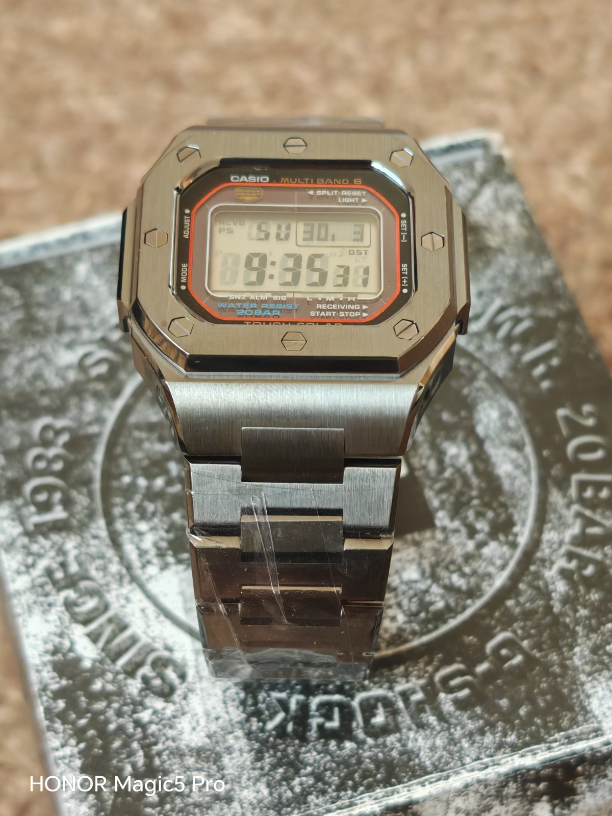 NEW GUN METAL GREY Casio 5610 G-Shock Men’s Watch – 3495 MOD – M5610U – MODIFIED