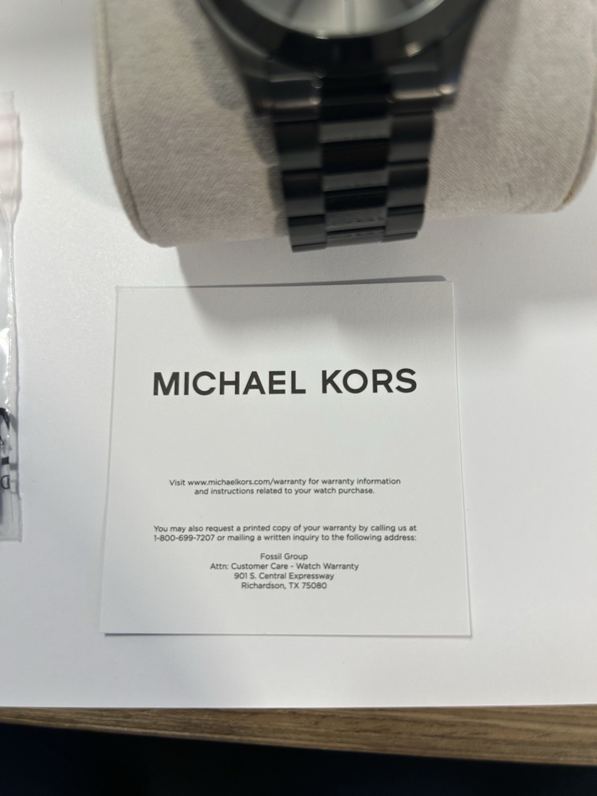 Michael Kors Oversized Slim Runway Black Tone Men’s Watch