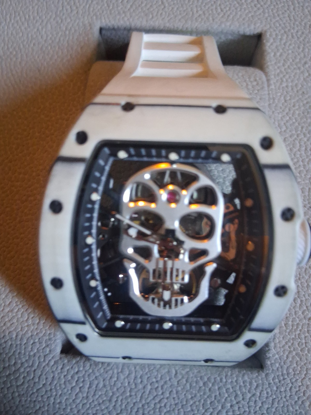 Invicta S1 Automatic Skull Watch White Edition – Model 49026 – New with Box