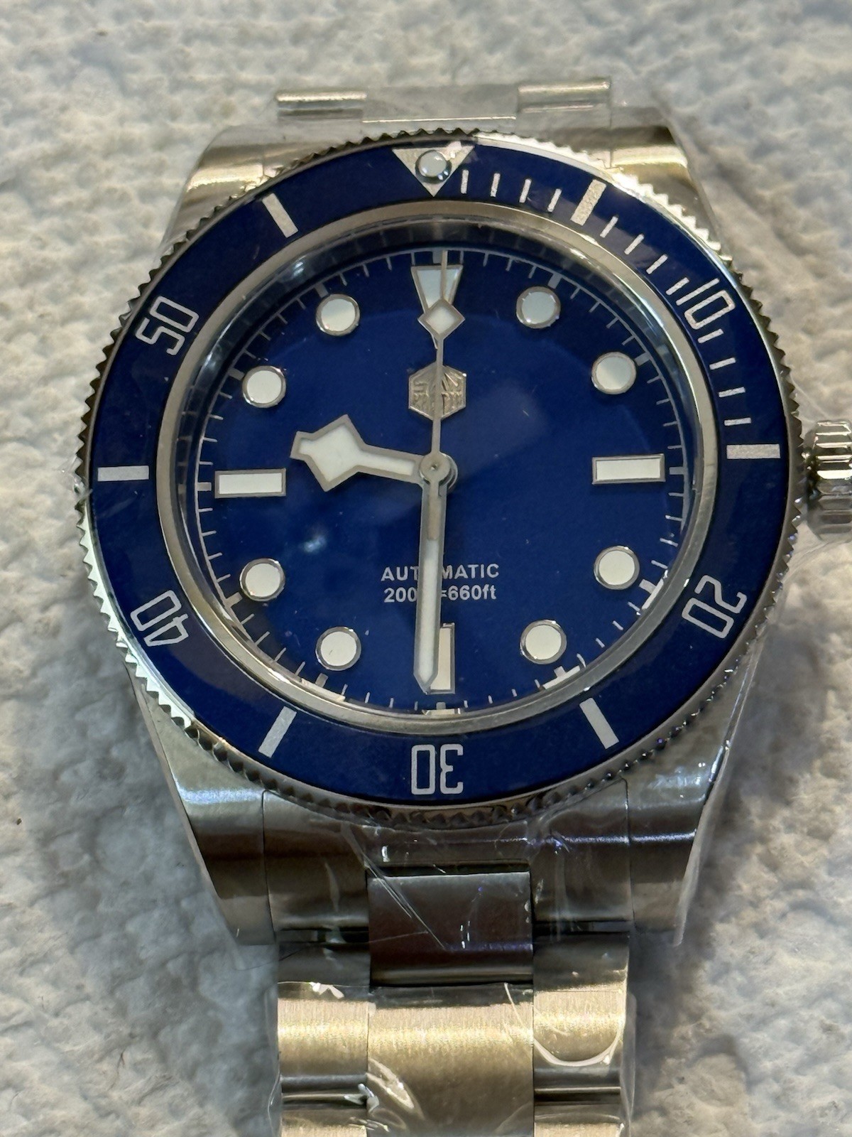 San Martin 40mm Automatic NH35 Sapphire Blue