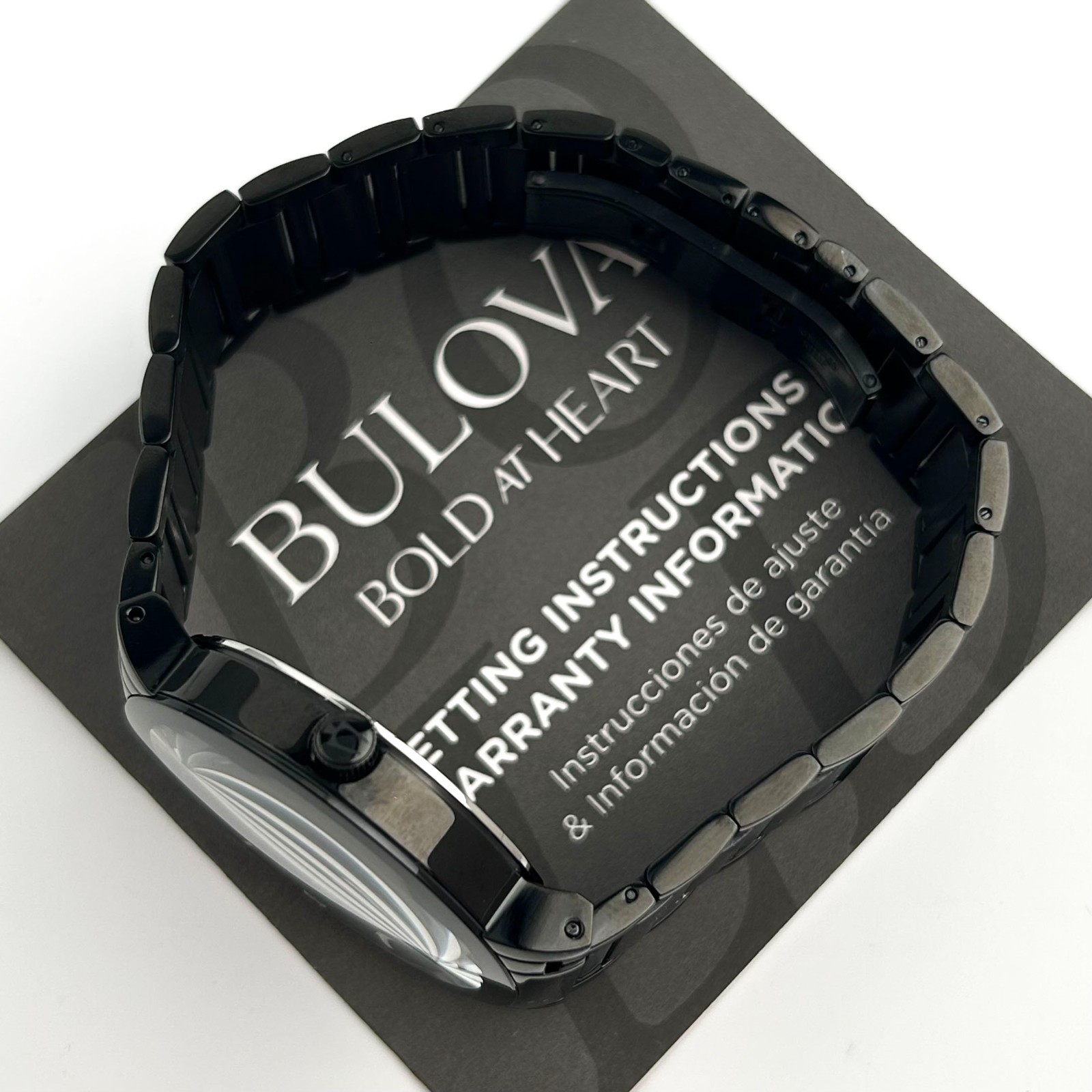 Bulova 98D144 Modern Quartz Calendar Black Men’s Stainless Steel Watch 42 MM