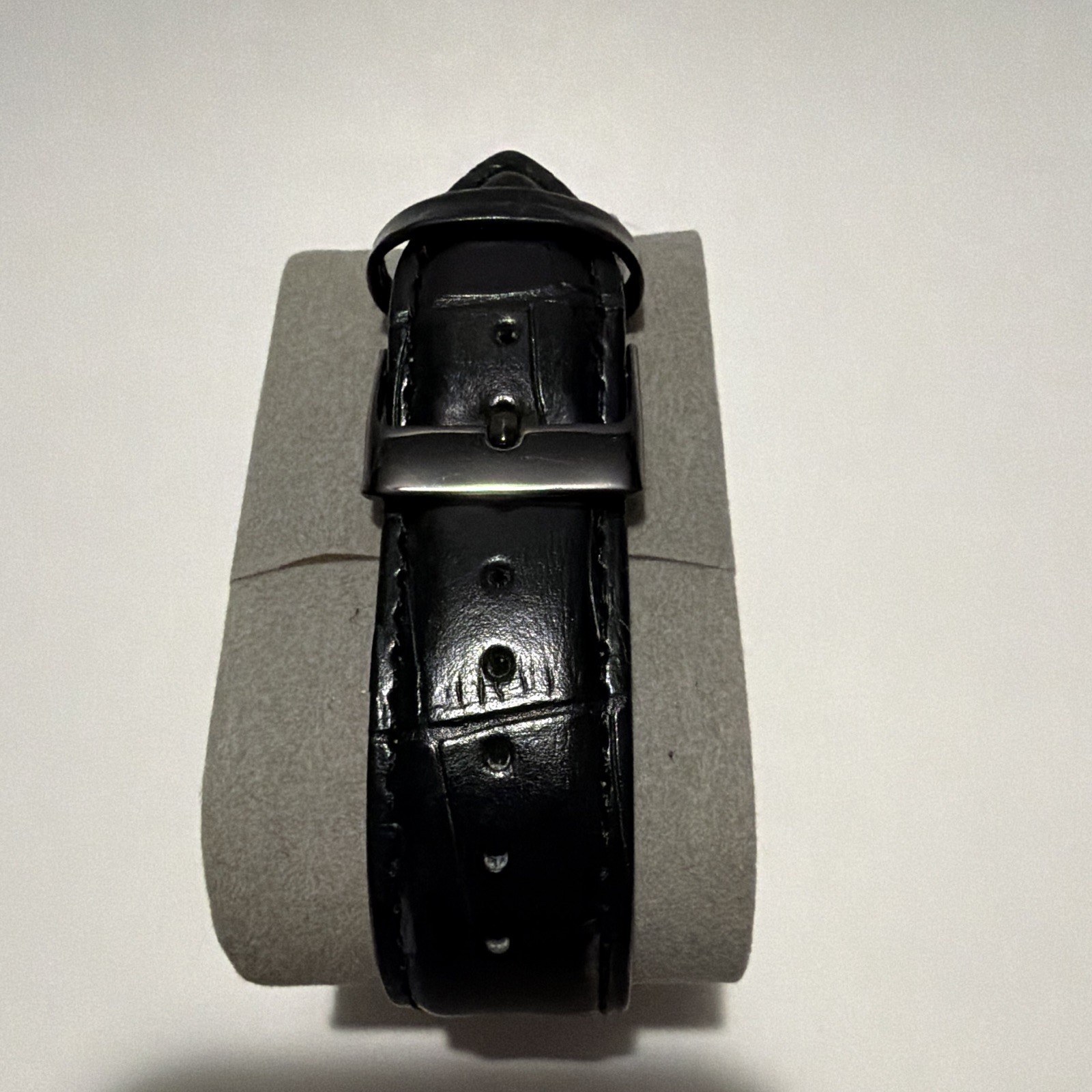 Timecraft Automatic Skeleton Dial Watch 42mm Stainless Steel Black Leather 5ATM