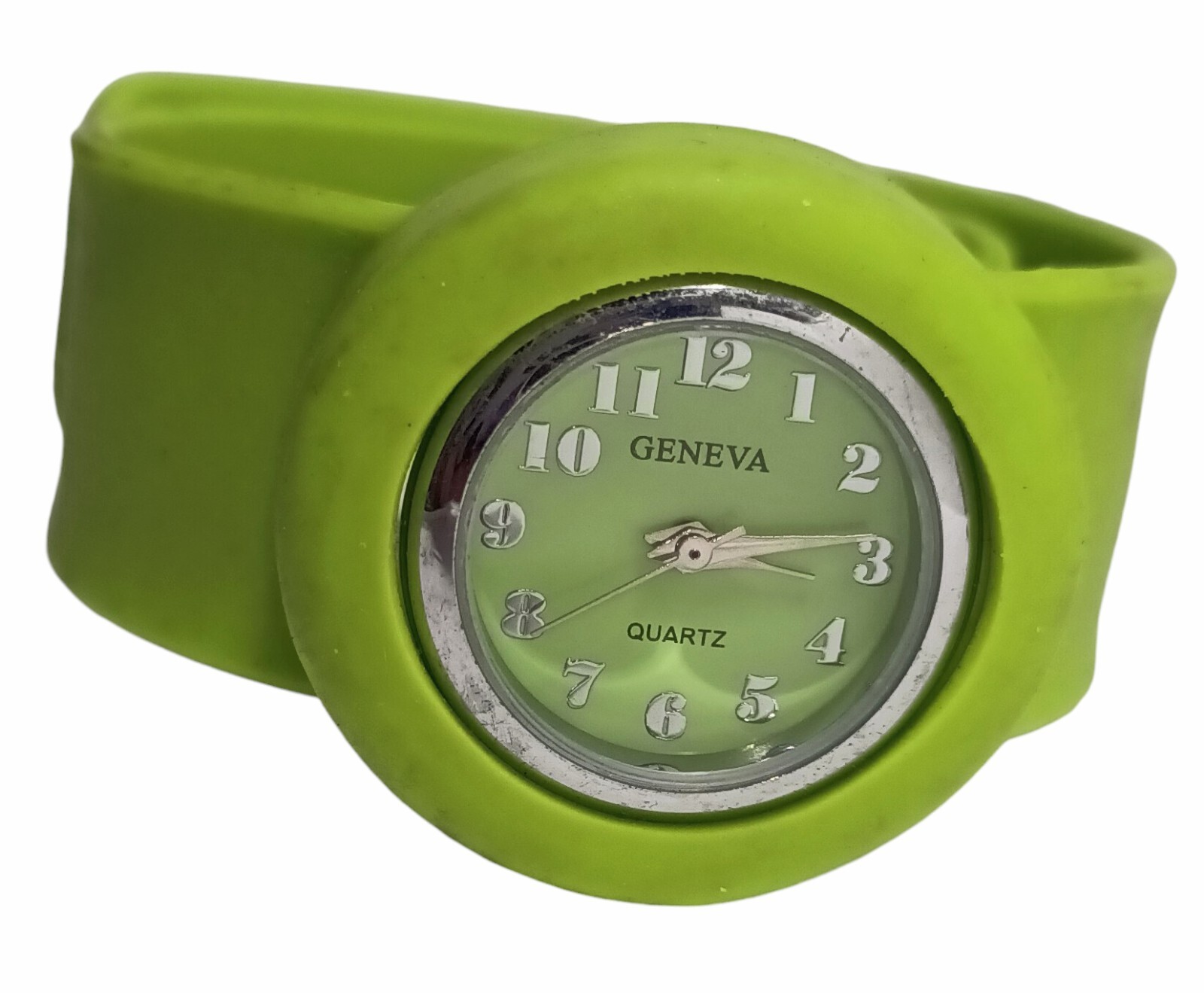 Lot of 5 Quartz Watches w/ Silicone Bands Vivani, Slap, Narmi, Geneva, S.S.Com