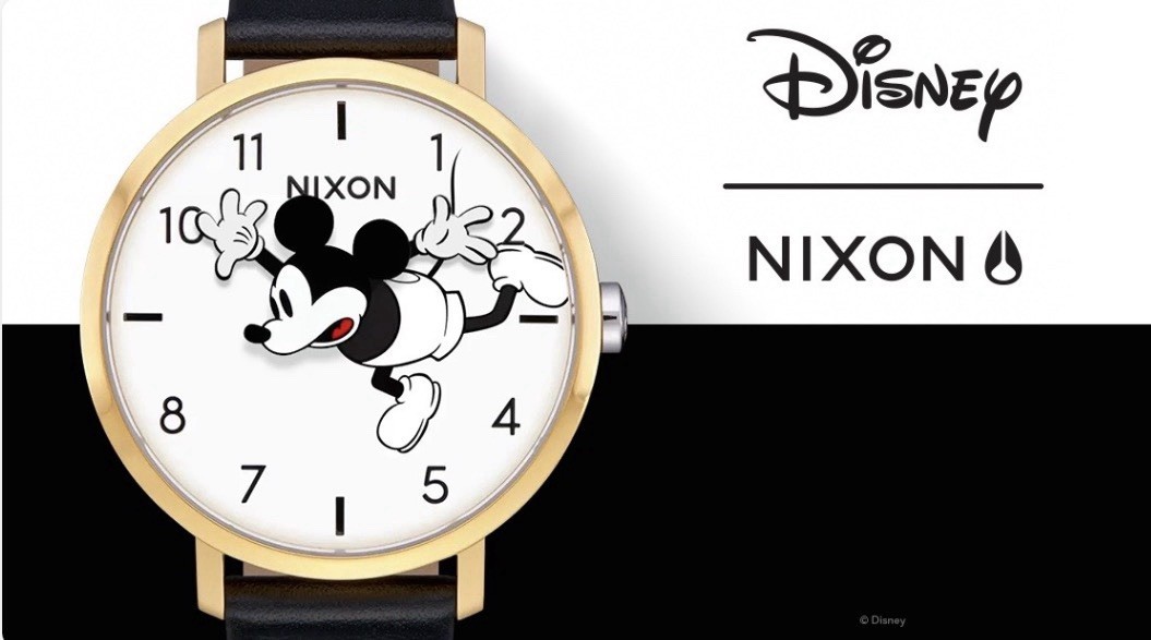 Disney x Nixon LTD Collab – Arrow Leather: Gold/Black/Mickey
