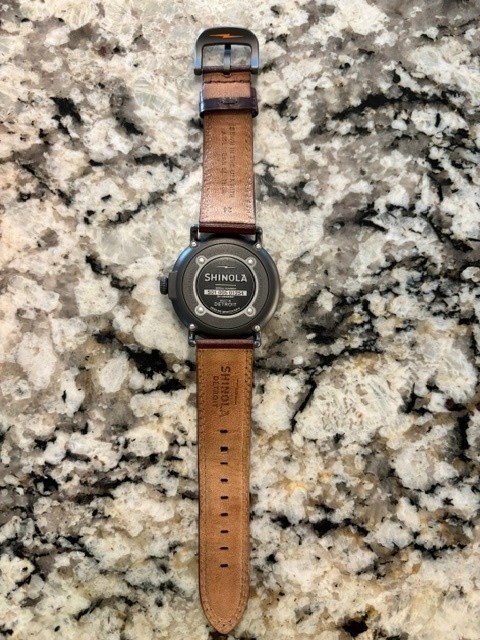 Shinola Runwell Men’s Argonite 1069 Blue Dial 47mm Quartz Watch