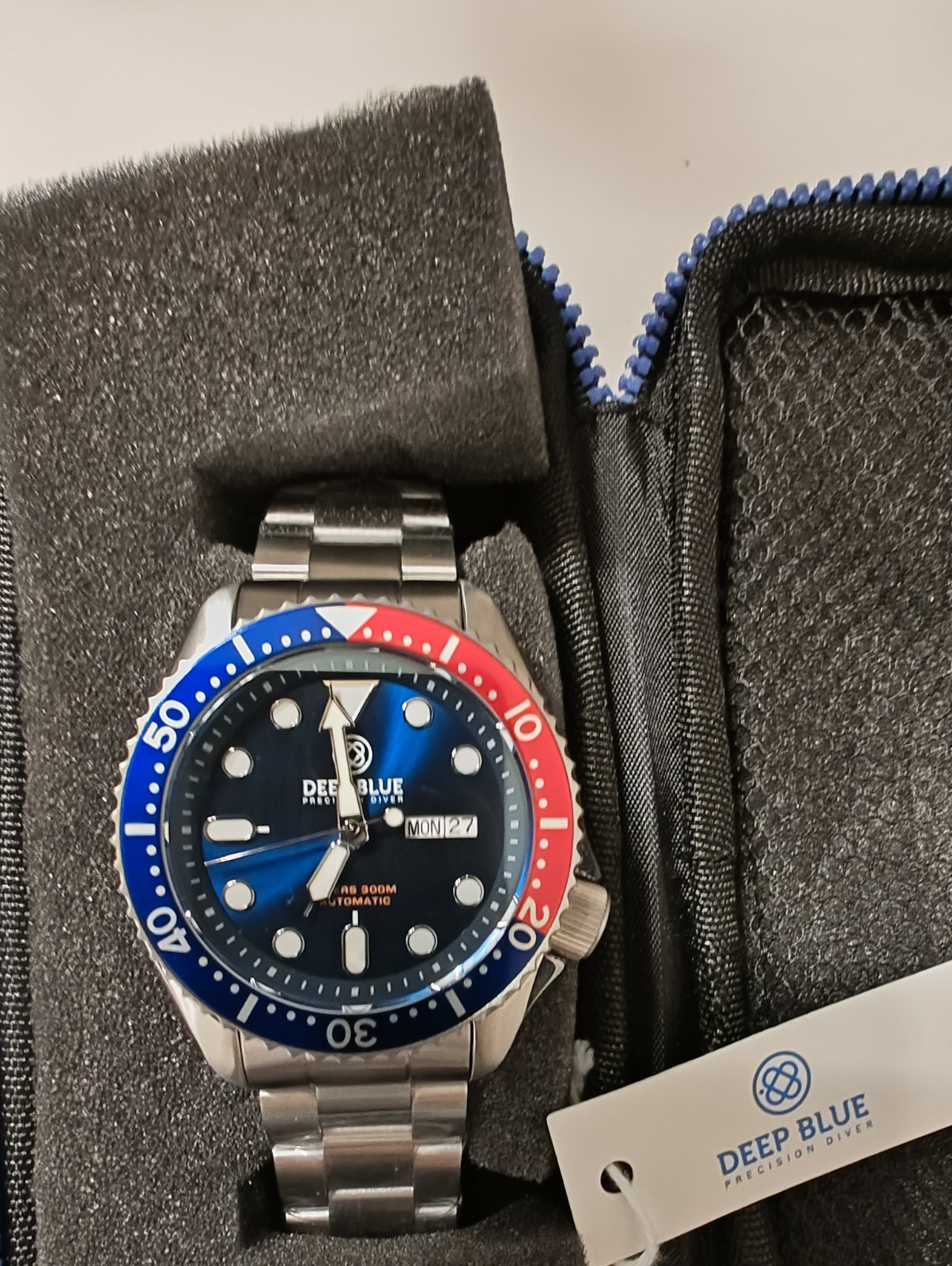 Deep Blue MILITARY DIVER 300 44MM AUTOMATIC – DIVER PEPSI BEZEL