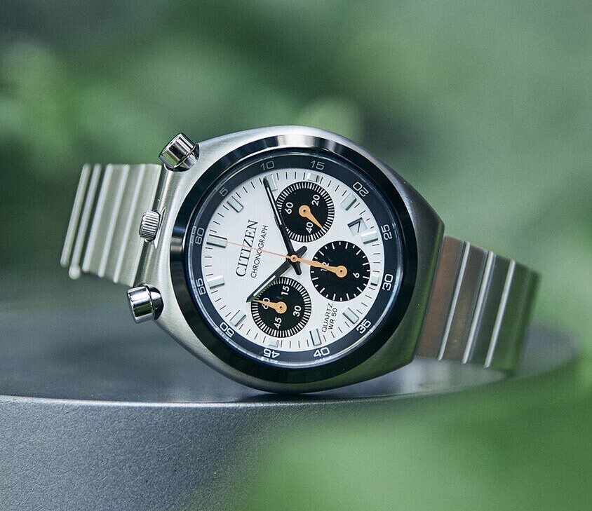 Citizen collection Record Lavel Tsuno Chrono AN3660 81A Watch Reprint white