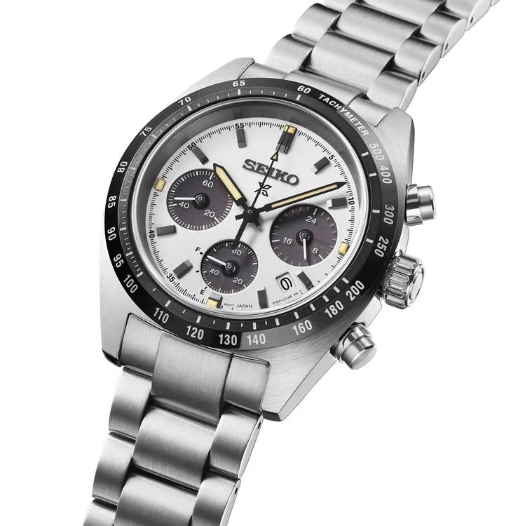 SEIKO PROSPEX SBDL125 Made in Japan Panda Dial Solar Chronograph Men’s Watch