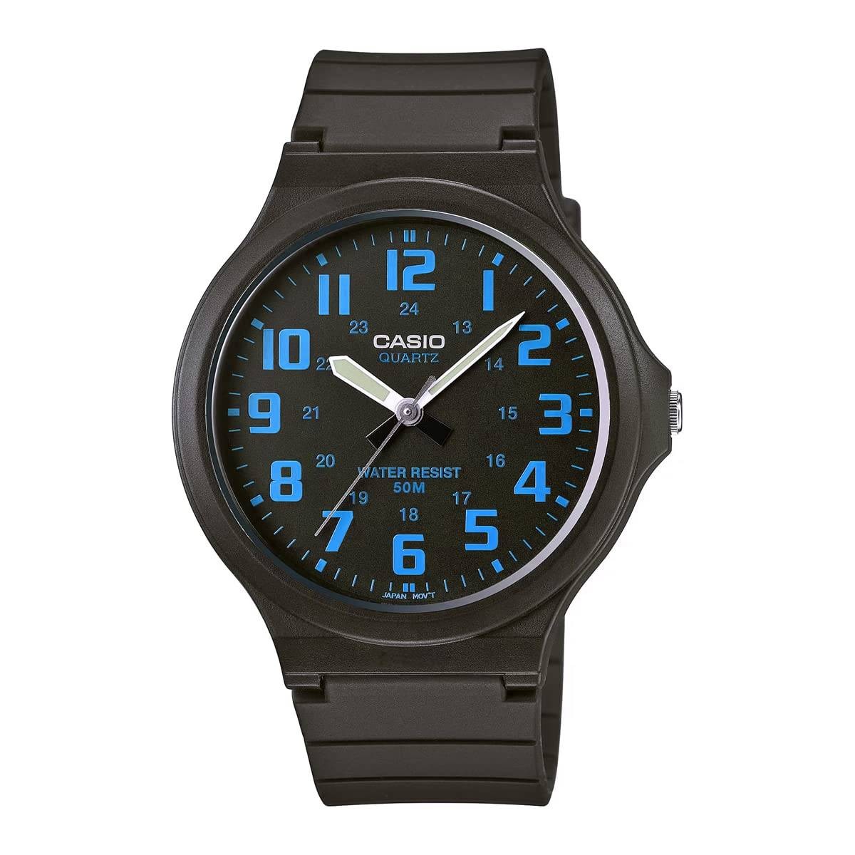 Casio Standard Analog Quartz Watch MW-240-2BV 42mm Resin Band Waterproof