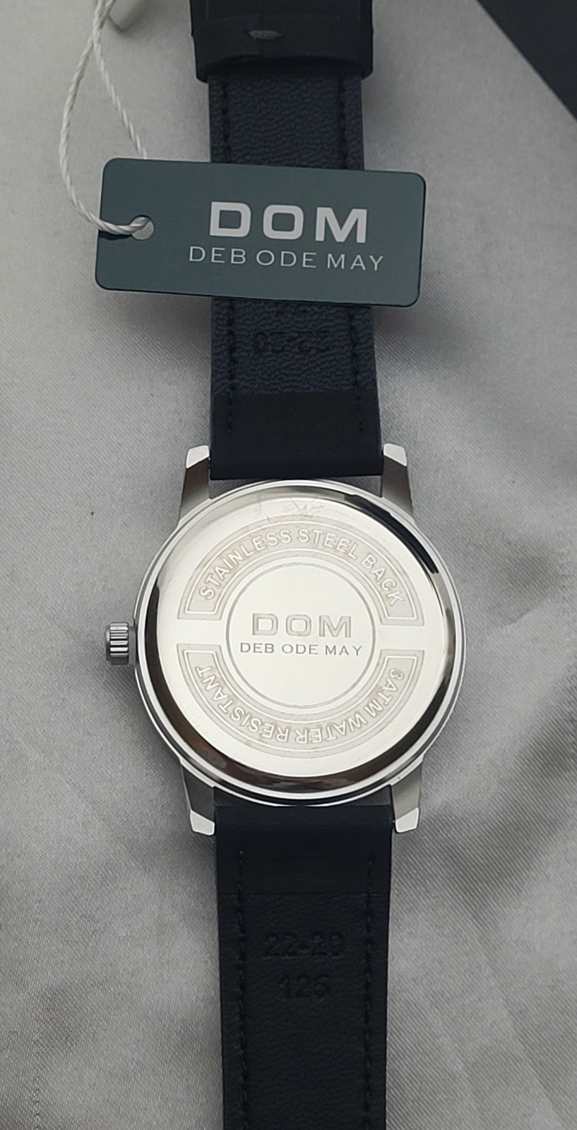 Mens DOM Orion Flow M1805 Magnetic Ball Display Watch W/Leather Strap SilverFace