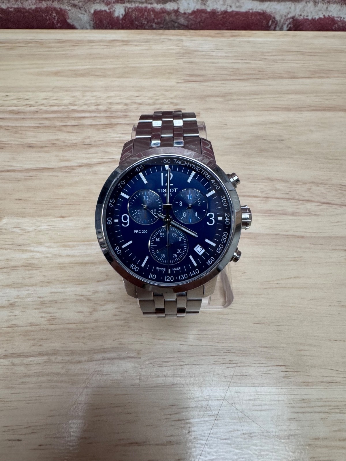 Tissot 1853 PRC 200 Blue Dial Mens Watch – T11417 A Stainless Steel Chronograph