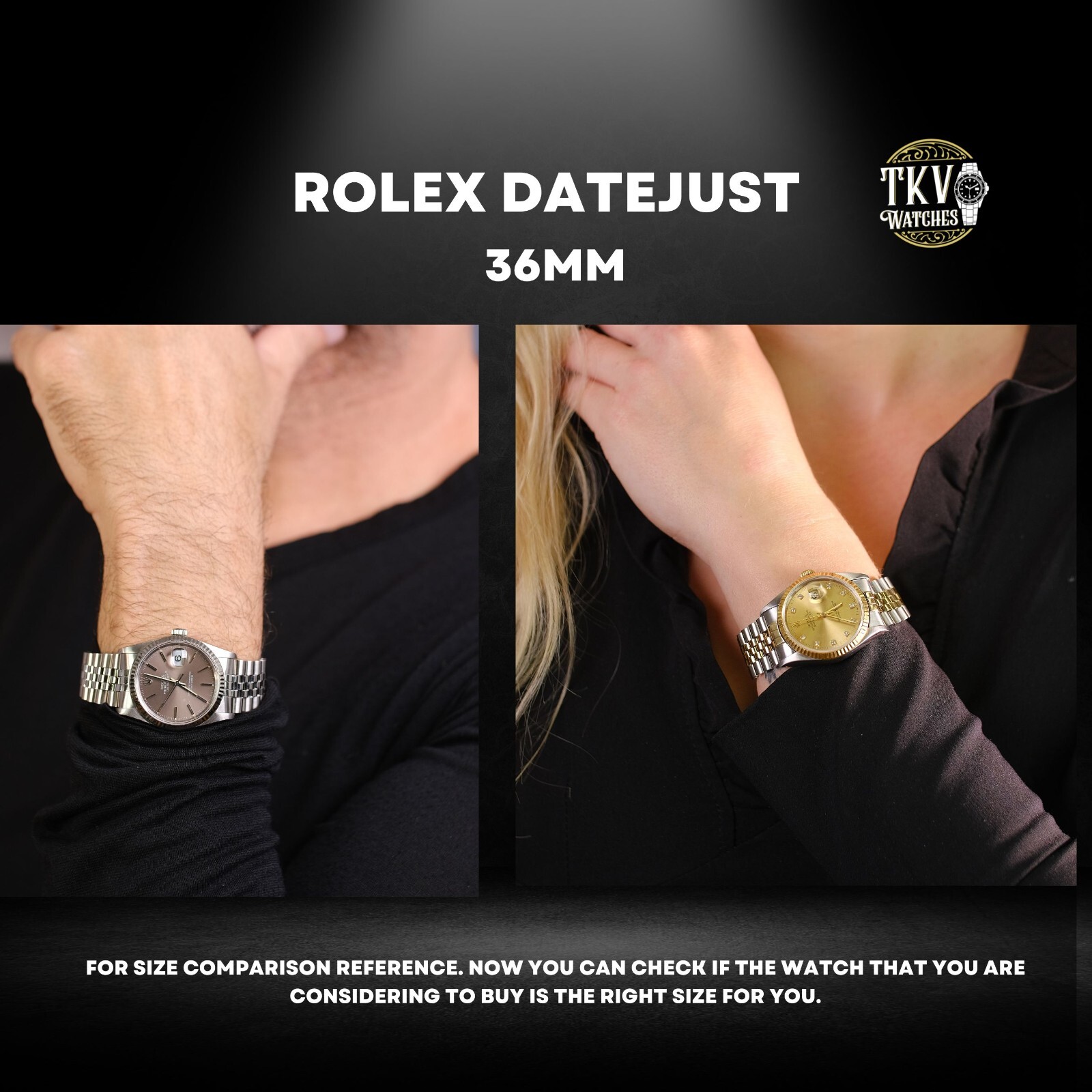 ROLEX MENS DATEJUST SS BLACK INDEX DIAL FLUTED OYSTER BAND 36MM WATCH 1601