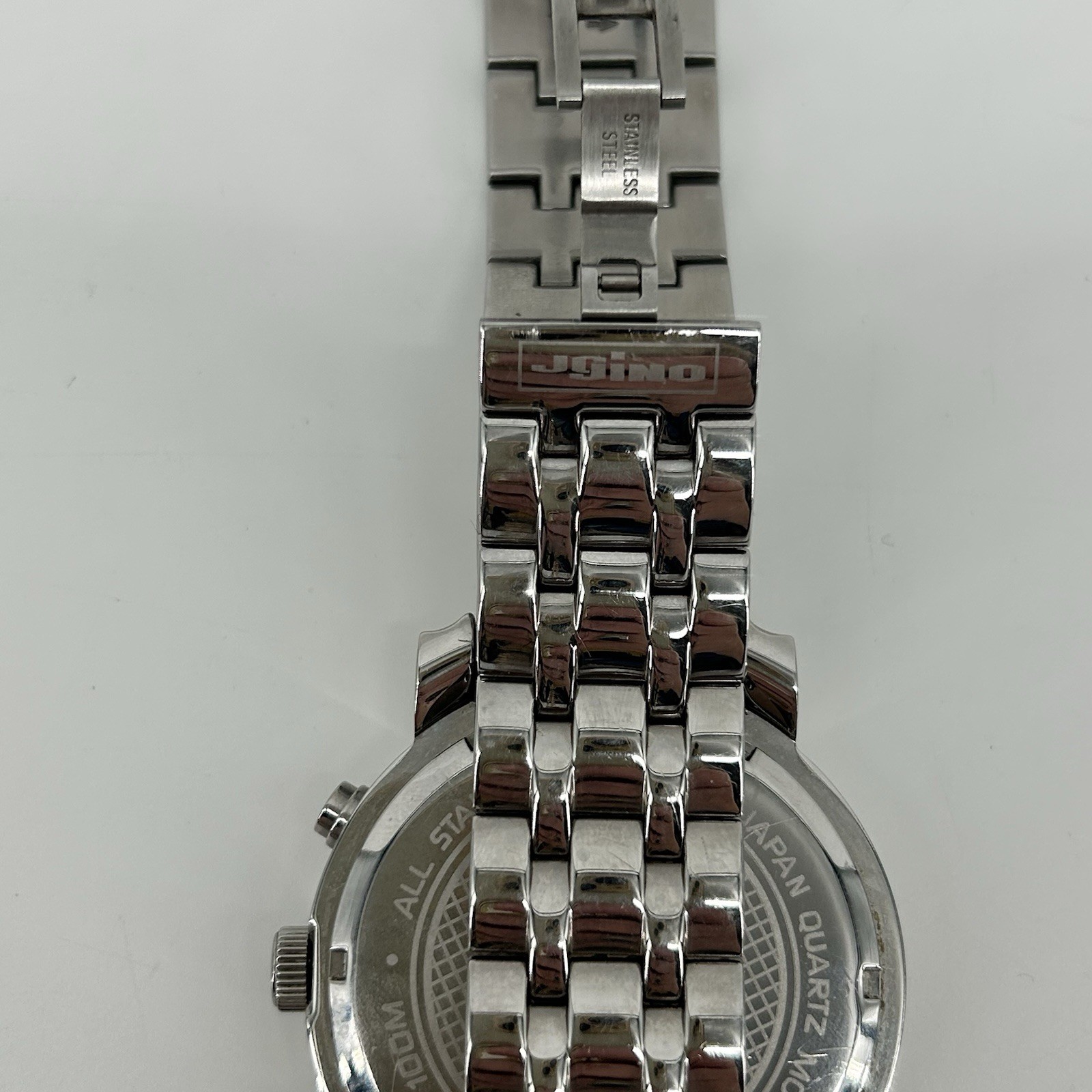 Jojino MJ-1101 50mm Mens Diamond Chronograph Watch 0.25ct Iced Out