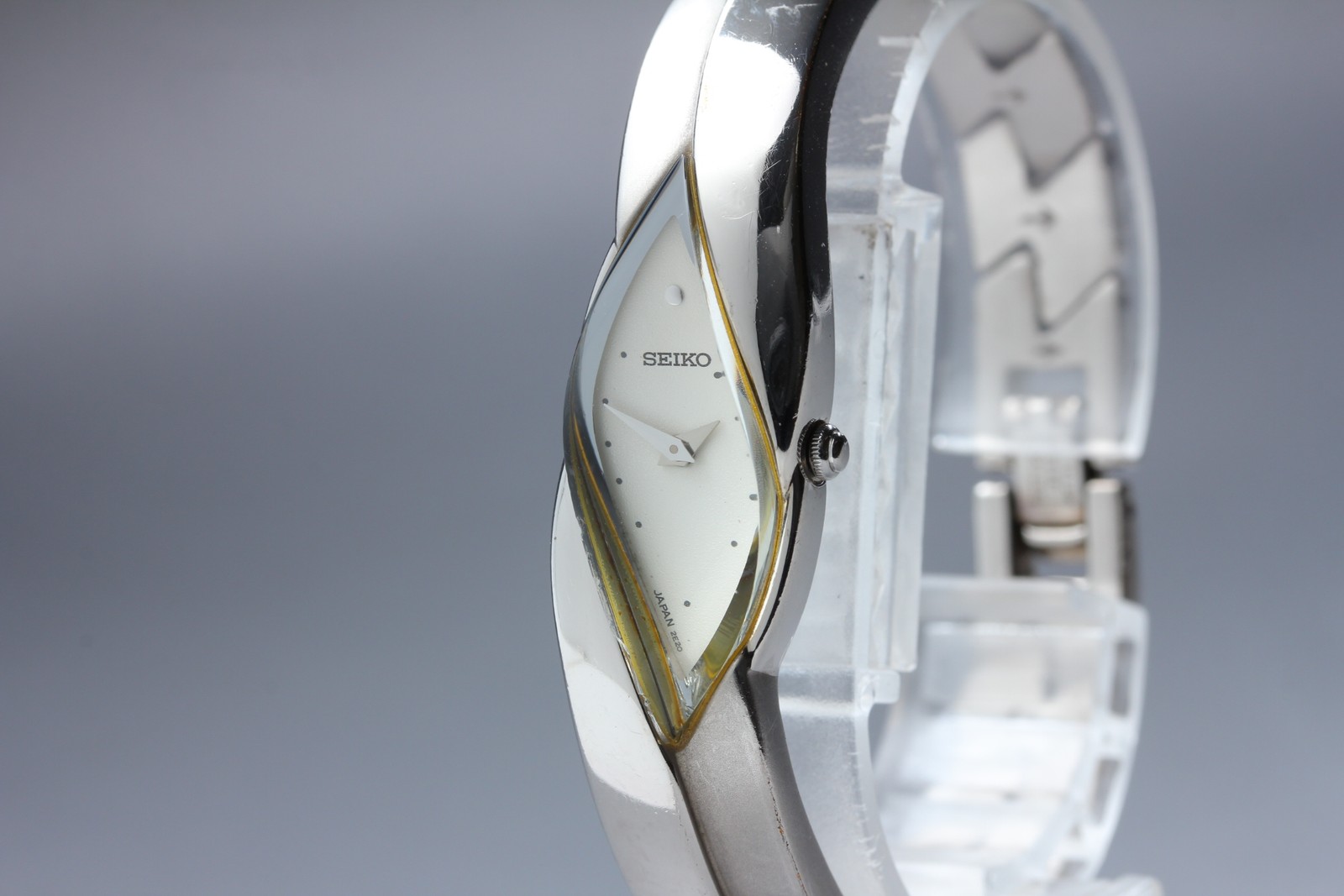 [Exc+5] Vintage 1998 Seiko Rivoli 2E20-753A Silver Quartz Ladies Watch JAPAN