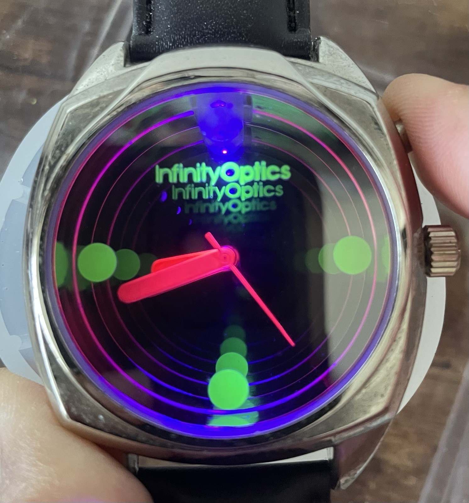 The Infinity Optics Quartz Watch w/ Built-in Black Light – WORKS!