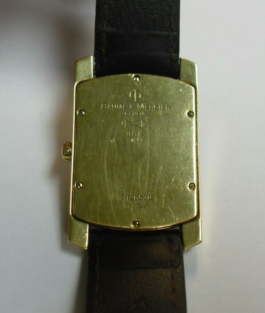 MEN’S 18K .750 YELLOW GOLD BAUME & MERCIER WATCH MV045224 SWISS