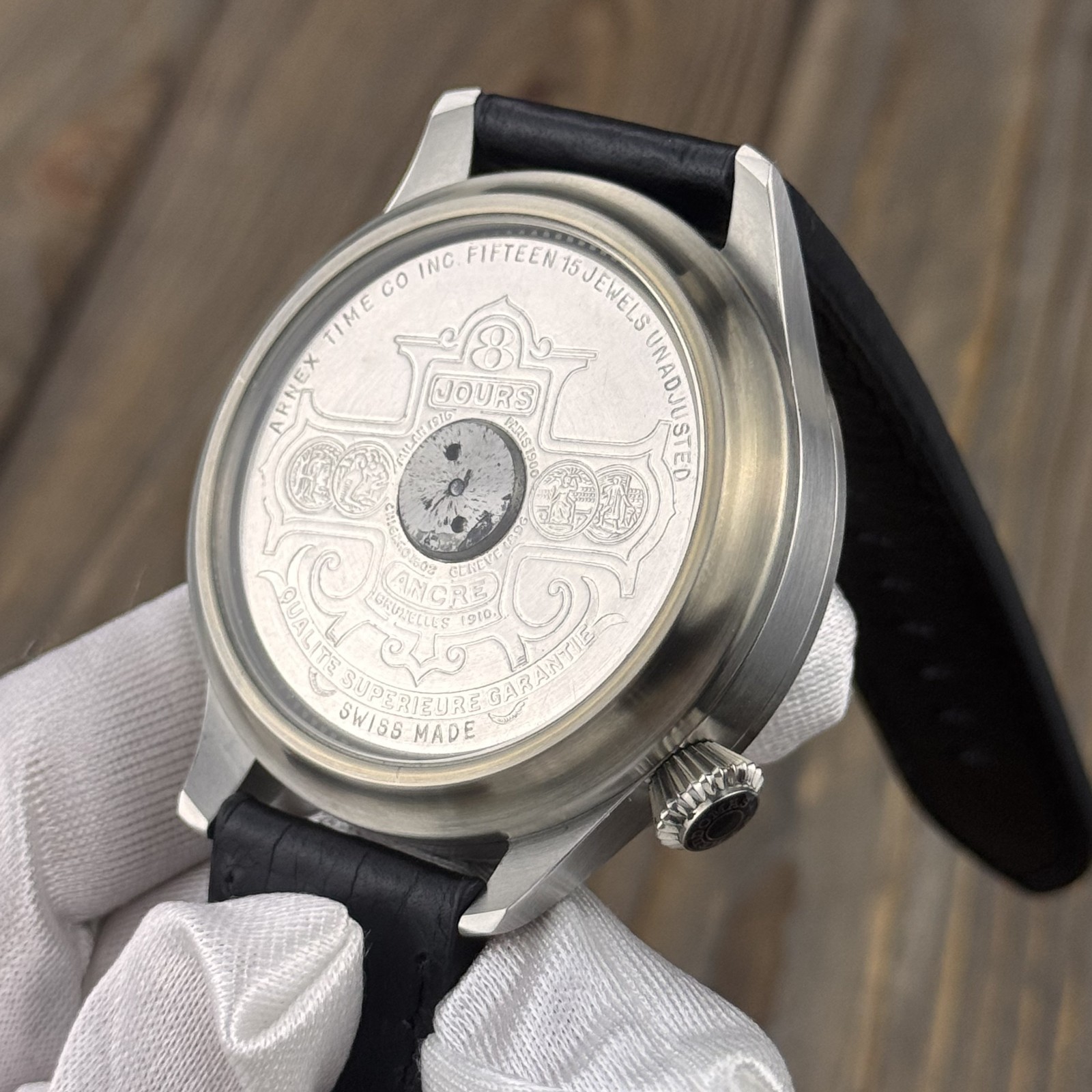 Marriage Watch With Hebdomas 8 days Pocket Movement Openheart, Enamel Dial, 48mm