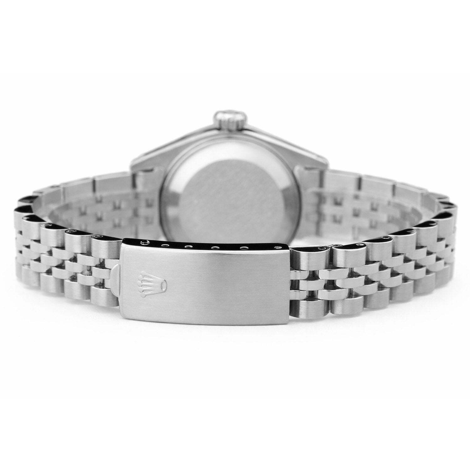 26mm Rolex Datejust 1601 18k White Gold Diamond Bezel Green Dial Women’s Watch