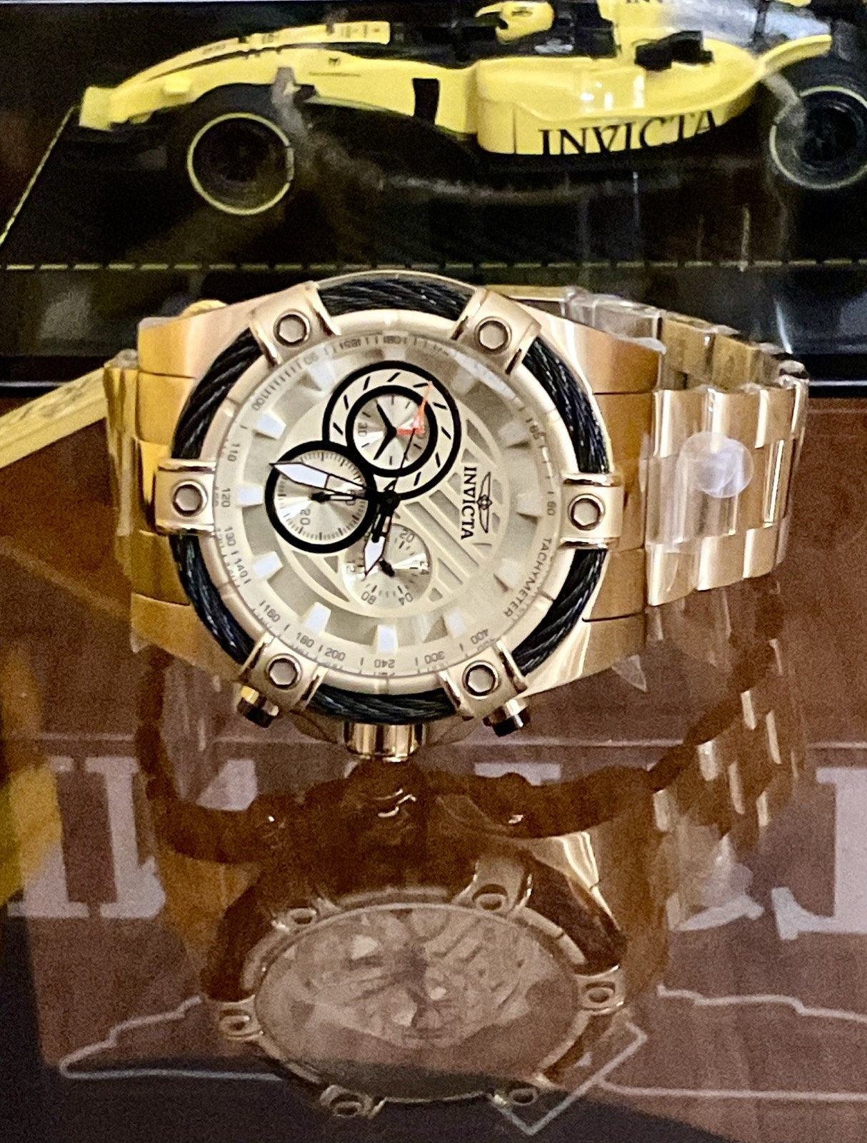 Invicta Bolt Ace Men’s Watch – 52mm (PF9238) Gold (25515)