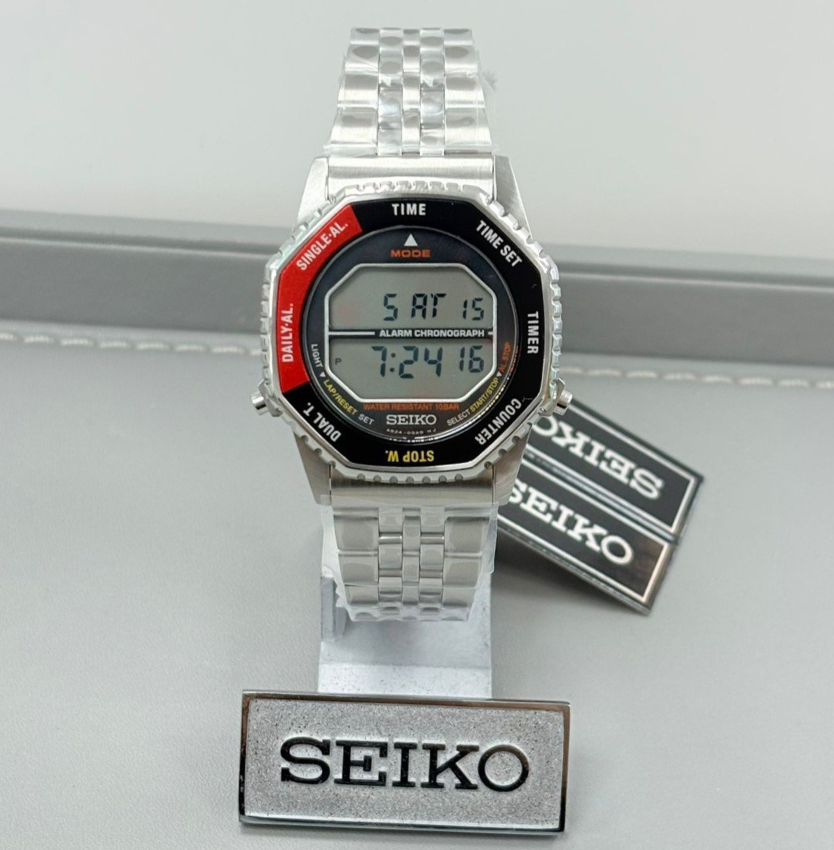 Seiko Digital Chronograph SMGG19P1 Rotocall Quartz Digital Dial watch 37mm case