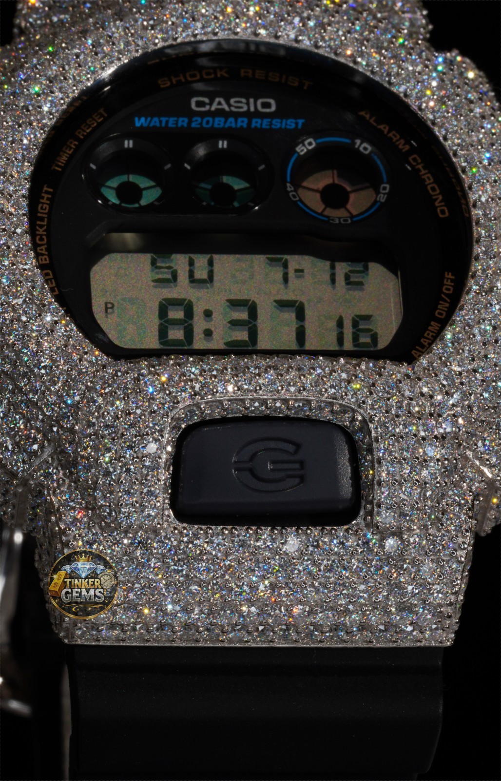 Moissanite dw6900 Iced Out G Shock DW-6900 bussdown