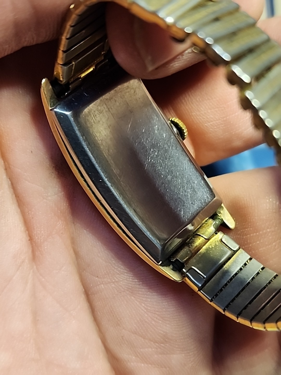 Vintage Bulova Midshipman Watch 17 Jewels Swiss Adjusted Bulova Curve RUNS