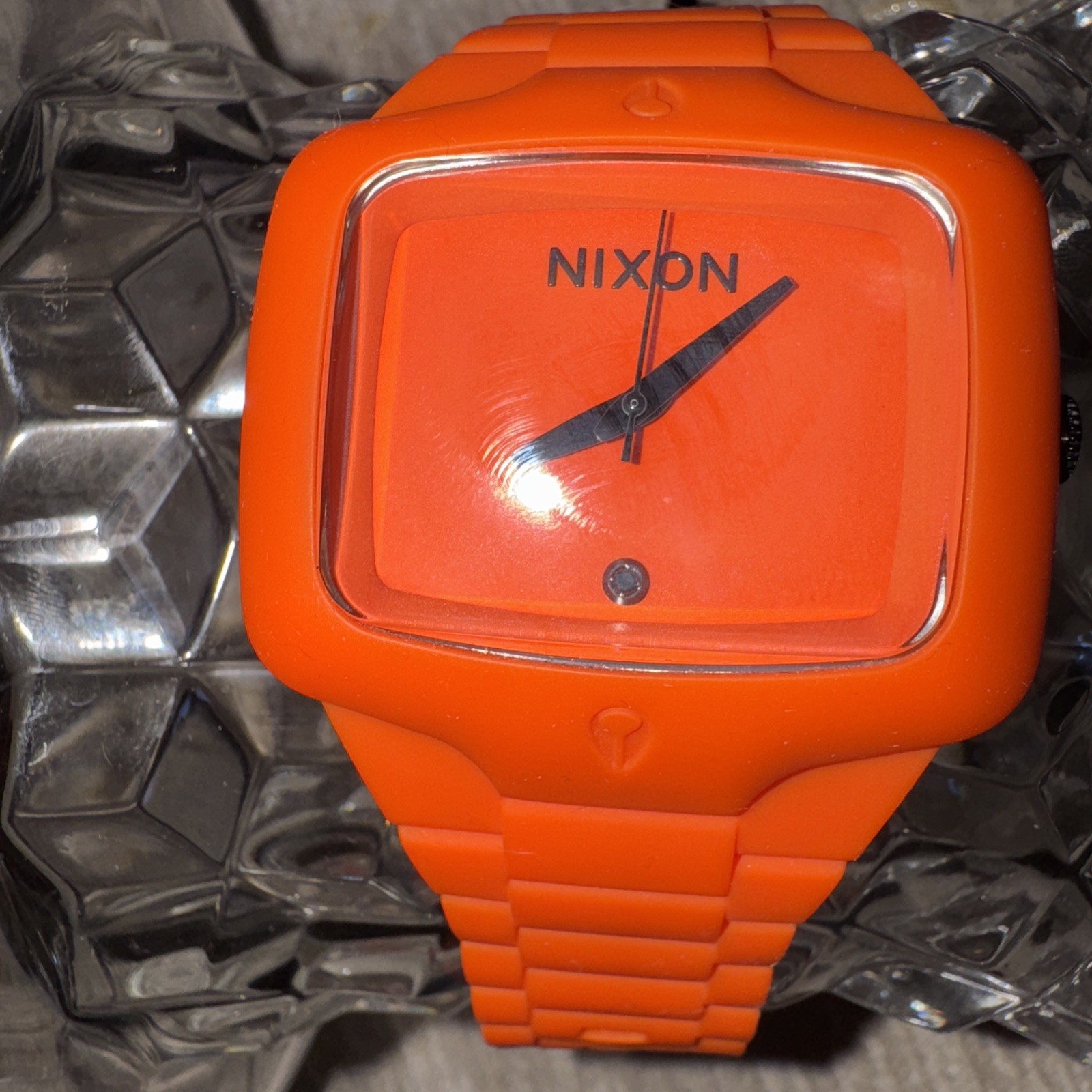 Nixon The Rubber Player “Yes It’s Real” Orange Surf Men’s Analog Wrist Watch