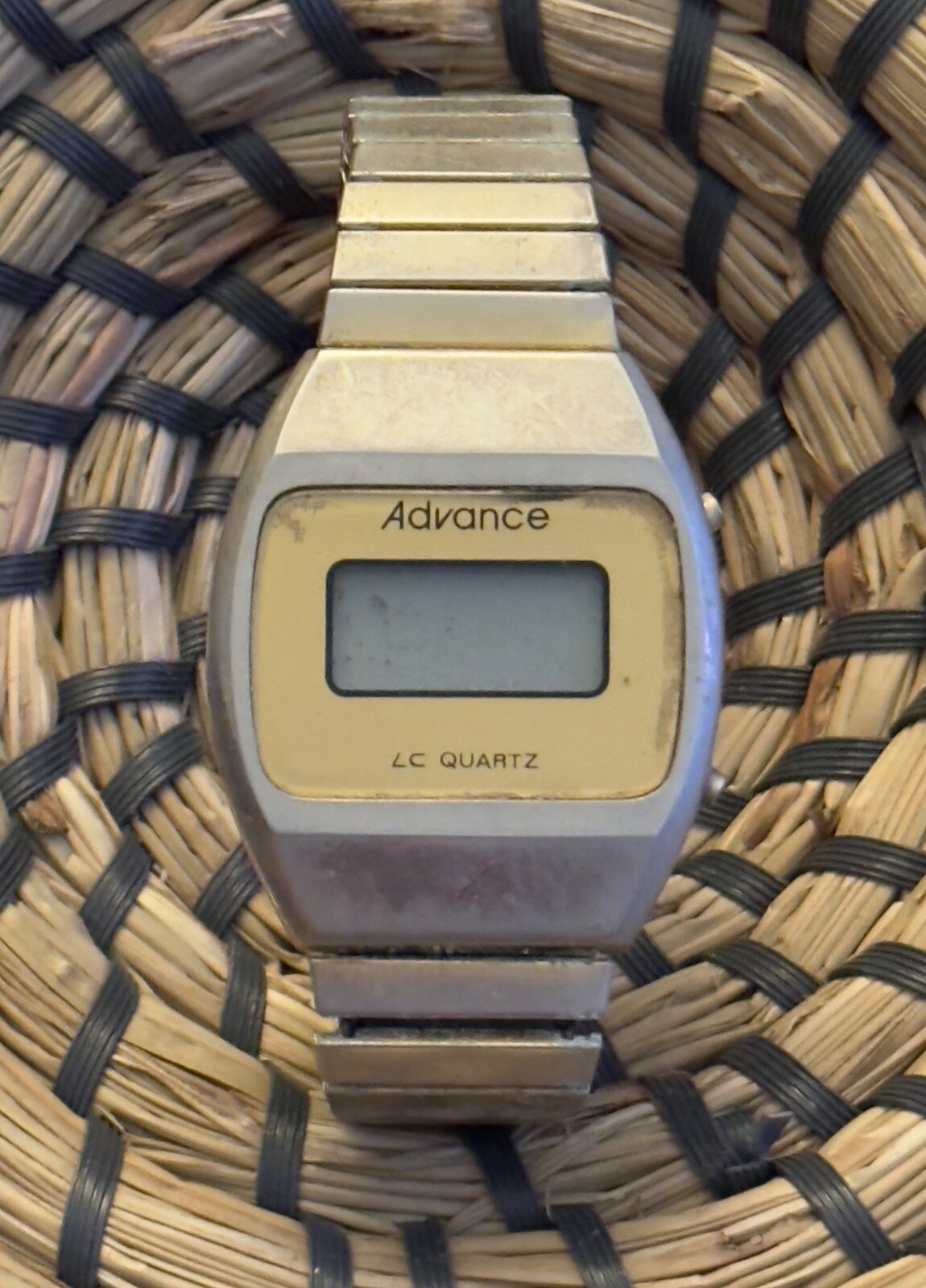 Vintage Mens Advance Watch Co Digital Wristwatch Quartz Hong Kong Retro UNTESTED