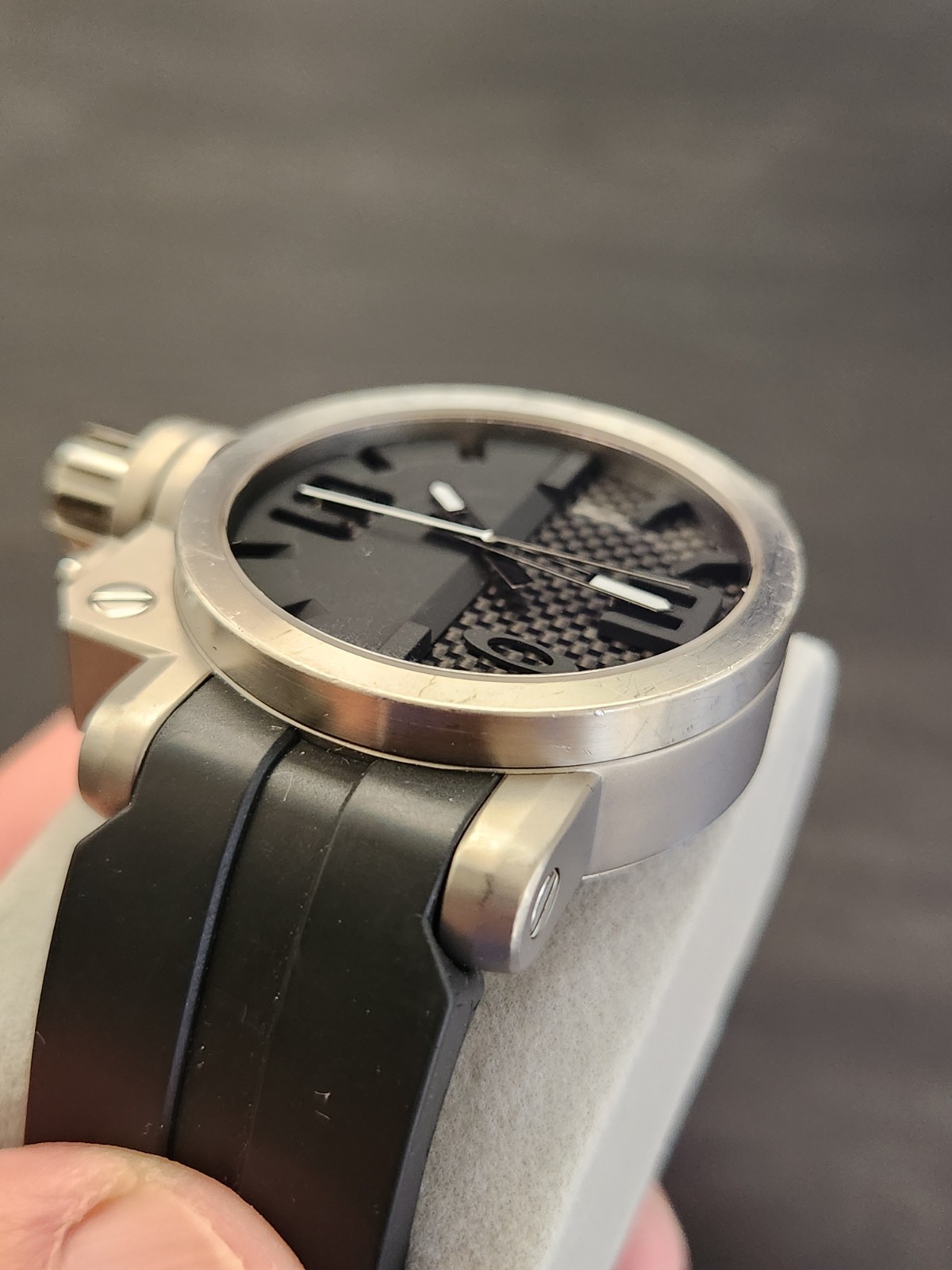 Oakley Gearbox Titanium/Carbon Fiber Dial Large Mens Watch W/Original Strap