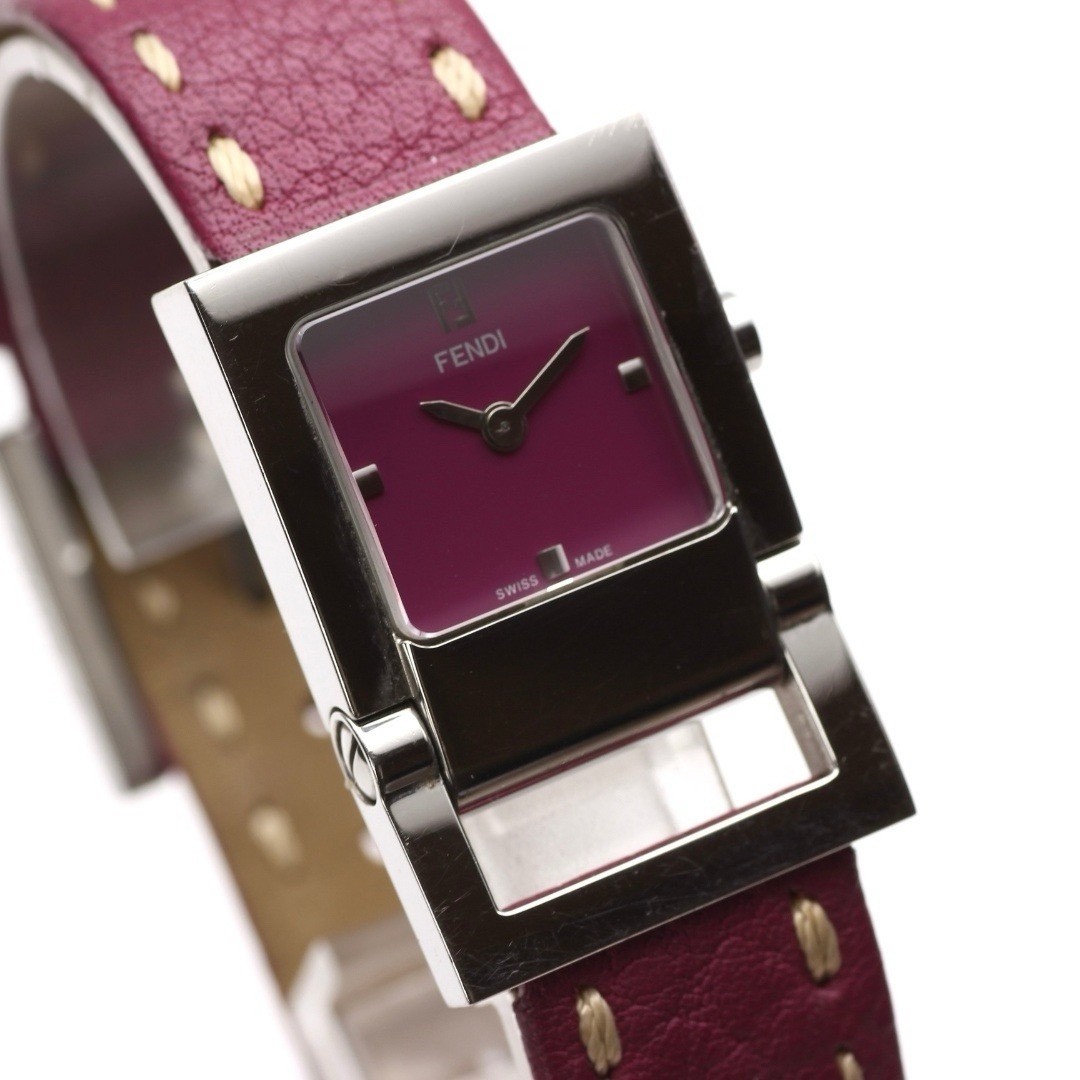 Rare FENDI 5200L Bordeaux Dial Swiss Quartz Women’s Vintage Watch New Battery