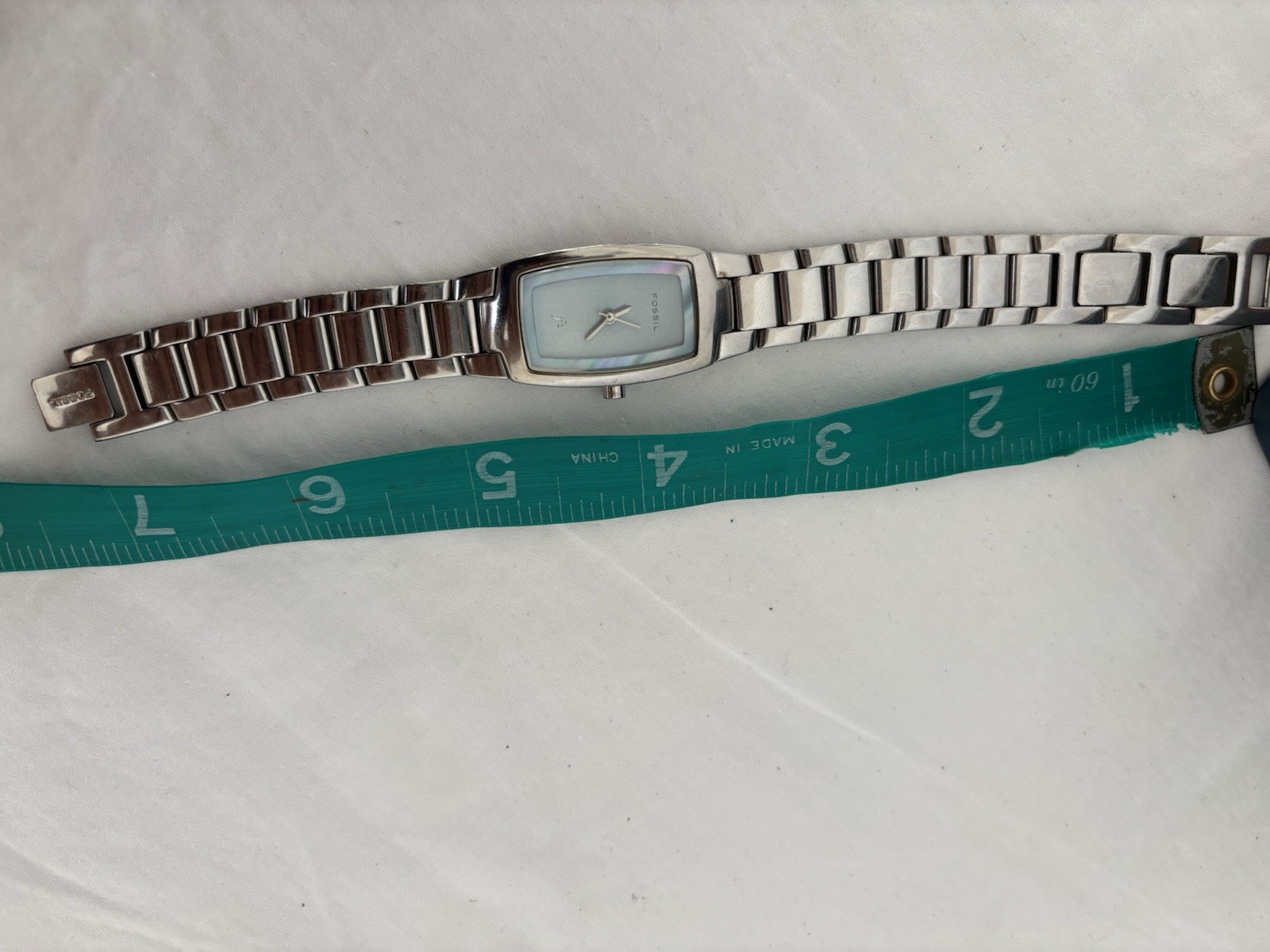 Fossil ES9727 Women’s Watch Stainless Steel Silver Blue/Purple Dial D730