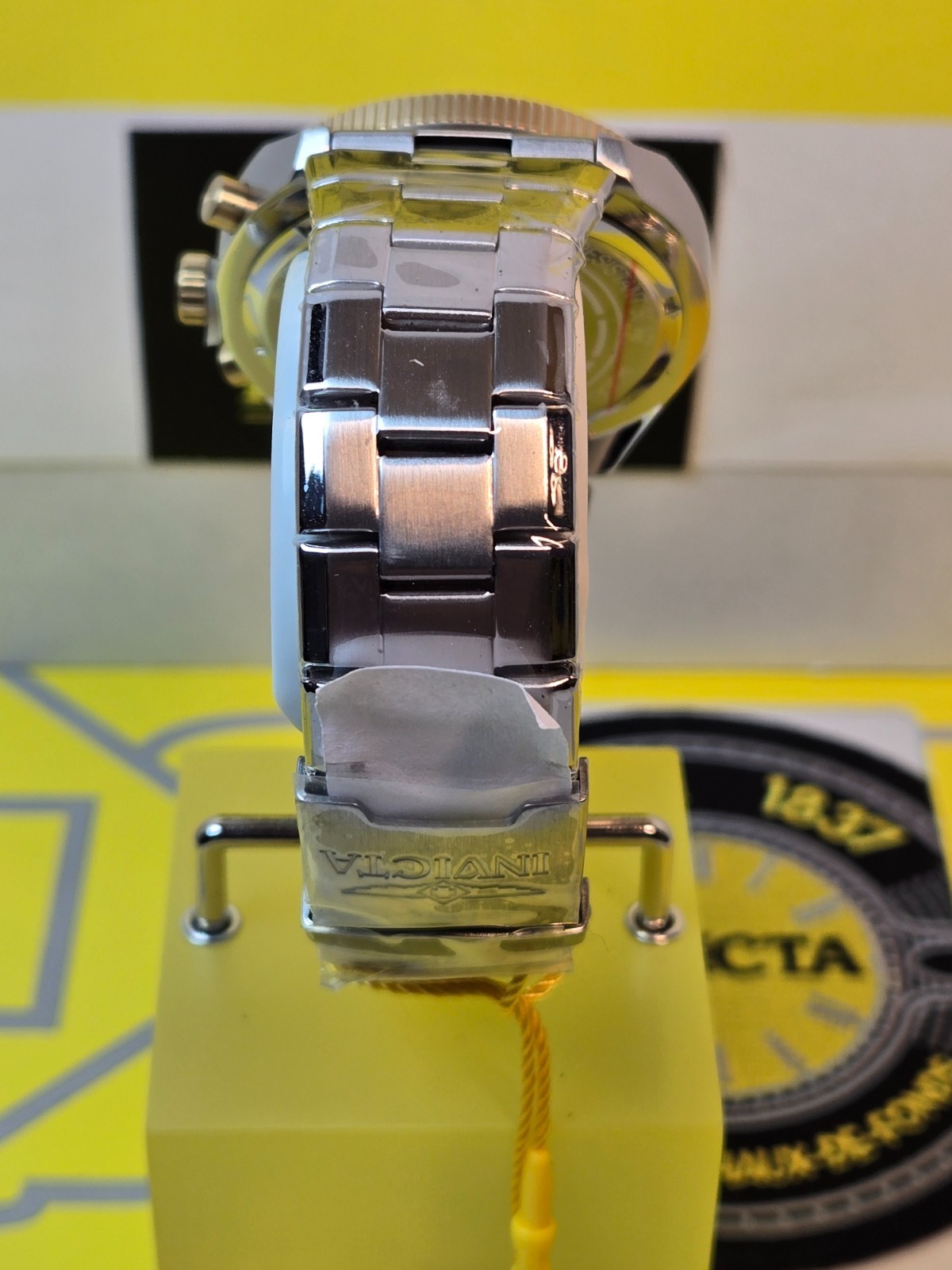 Invicta Speedway Sprintus Men’s Watch 45mm Steel w/ Gold Bezel & Date NEW