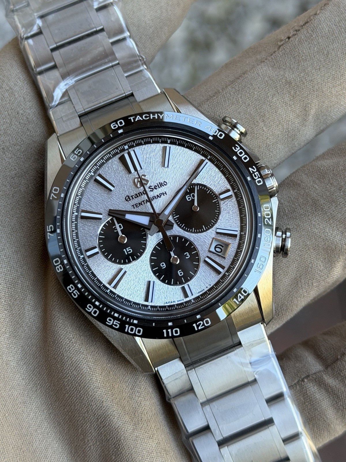 Grand Seiko Evolution 9 Hi-Beat Tentagraph 43.2mm SLGC007 SILVER DIAL WATCH