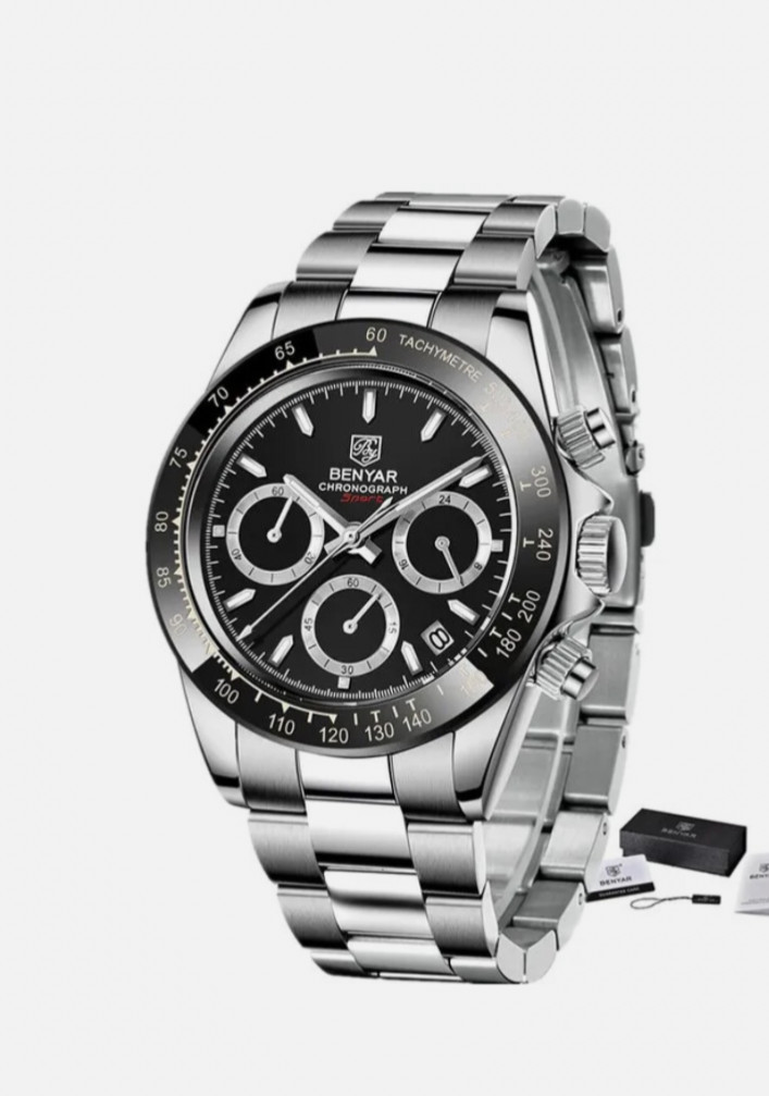 BENYAR, BY-5169, Men’s Watch Quartz Waterproof and Scratch Resistant