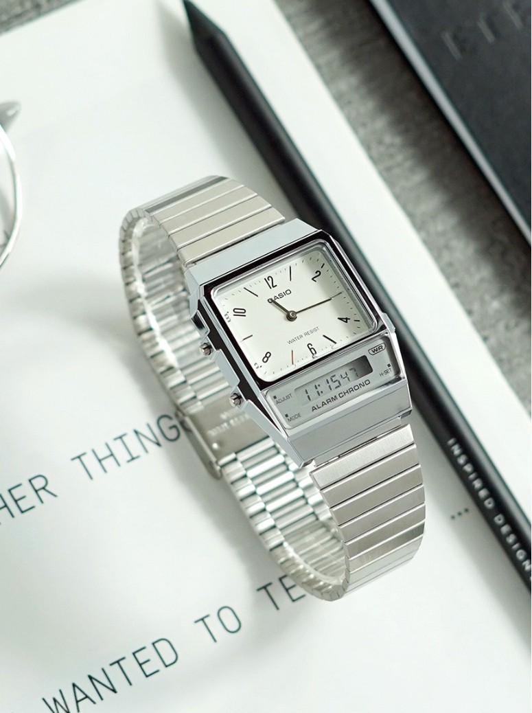 CASIO RETRO SERIES ANALOG DIGITAL UNISEX WATCH AQ-230, AQ-800 4 COLORS
