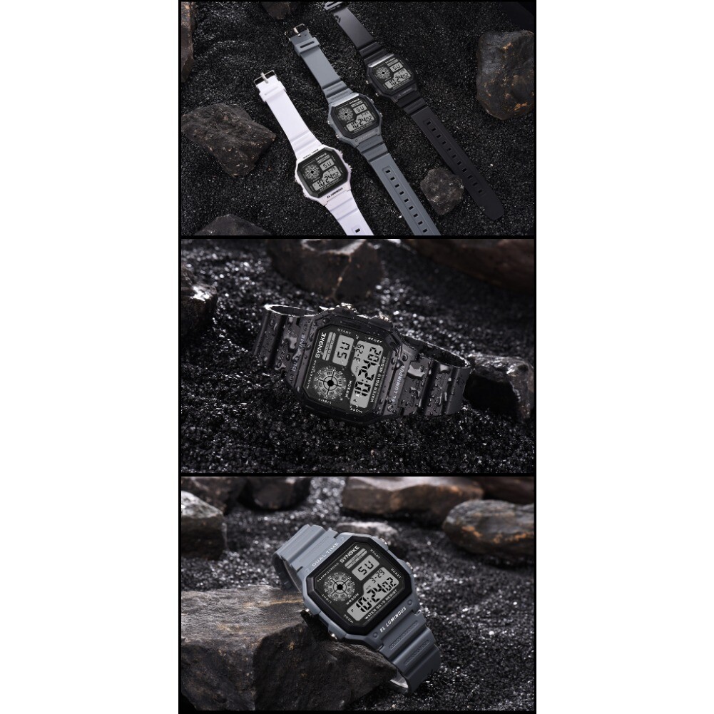 Fashion Men’s Sports Watch LED Large Digital Waterproof Multifunction Wristwatch