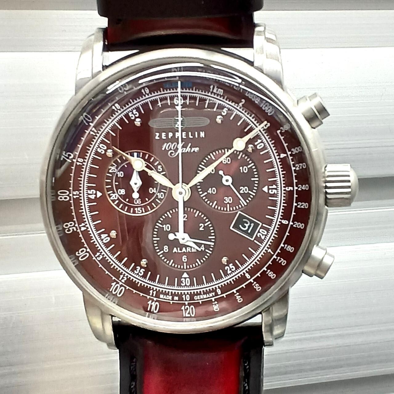 ZEPPELIN 8680 -5 SPECIAL EDITION 100 YEARS Quartz Japanese limited color watch