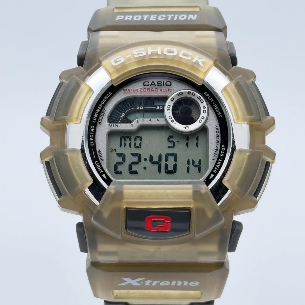 CASIO G-SHOCK DW-9500XS X-treme Digital Vintage Men Watch Clear Skeleton In hand